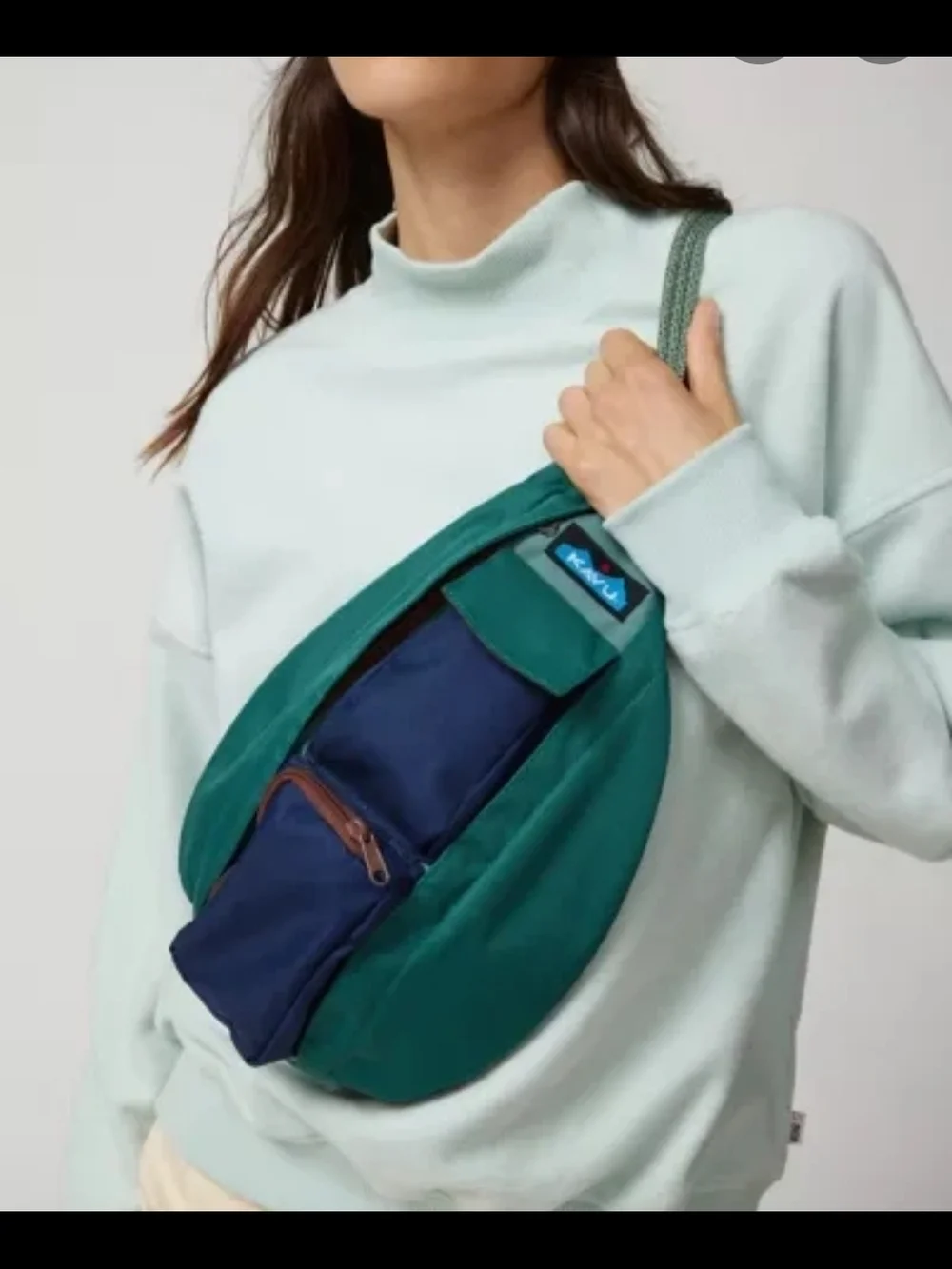 Kavu Dark Navy Rope Strap Sling Crossbody Bag